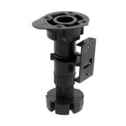 Опора кухонная, регулируемая d=26, H=100-140 мм, с клипсой, черн, 4 шт.