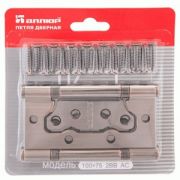 Петля накладная ПНУ б/врезки длина 100мм (2,5 мм), АС медь, 2 шт