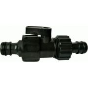Соединитель штуцерн.(быстросъем) с вентилем д/шлангов,пластик