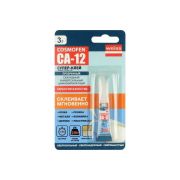 Клей COSMOFEN секундный СА-12 3гр. (прозрачный) (1/24) 