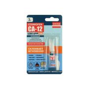 Клей COSMOFEN гель секундный СА-12 3гр. (прозрачный) (1/24) 