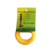 Леска для триммера квадратная диаметр 3мм длина 15м