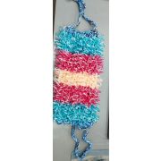 Мочалка для тела, с ручками, синтетическая ( 35см без ручек)