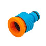 Штуцер для шланга пластиковый, внутренняя резьба, 1/2«-3/4» , (шт.)