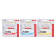 Степлер канцелярский №10, Calligrata, до 15 л, со скобами, блистер, МИКС