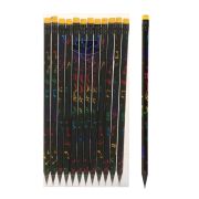 Карандаш черн-ный НB,простой,с ластиком,черн. с рисунком