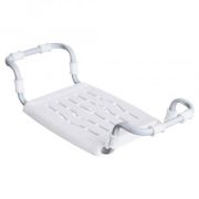 Сиденье д/ванны до 100кг Раздвижное (Д65-70*Ш29*В14см)мет/пласт, бел.