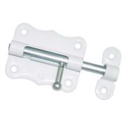 Задвижка накладная фигурная длина корпуса 50мм, с полимерным покрытием  ЗТ-2