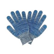 Перчатки х/б с ПВХ, 10 класс (5 нитей),серые.