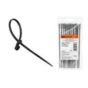 Хомут нейлоновый с монтажным отверстием 4,3х200 мм (черный) (100шт)