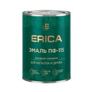 Эмаль ПФ-115  0,8кг красный ERICA (14/700)
