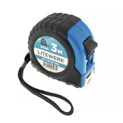 Рулетка 3м х 25мм обрезиненный корпус LiteWerk