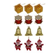Набор декоративных украшений 12шт, пластик