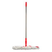 Швабра насадка из микрофибры, телескоп. черенок нерж.сталь 70-120см., арт. NP-1203