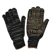 Перчатки вязаные х/б утепл-ные с напылением «Протектор», березка, 82гр