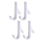 Крючки для ванной на радиатор обогрева, 4шт, полистирол,цв. МИКС