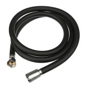 Шланг для душа, 150см, 1/2«(Имп)-1/2»(Имп), ПВХ, латунь, антитвист, черн.RAIN