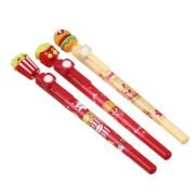 Ручка шариковая синяя, с вращающейся фигуркой, упр. джойстиком, 3 диз