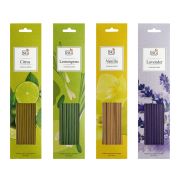 Аромапалочки 20 шт, 4 аромата, лаванда, цитрус, лемонграсс, ваниль