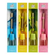 Ароматизатор диффузор с палочками, 50мл, лайм, свежесть океана, бабл гам, ваниль