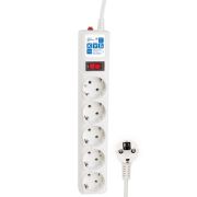 Сетевой фильтр PowerCube 1,9м 5 роз. 3х0,75мм 10А/2,2кВт белый