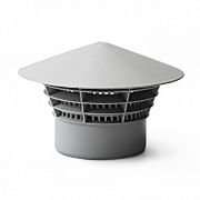 Зонт вытяжной 148-038 внутренняя канализация, серый, 50мм, (шт.)