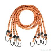 Стяжка груза 4шт, 0,8м, 8мм, «паук» металлические крюки.