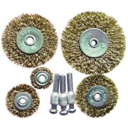 Набор щеток-крацовок со шпилькой для дрели 5 предметов