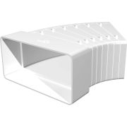 Колено горизонтальное, разноугловое 60*120мм ЭРА 612КРП