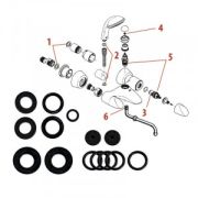 Набор прокладок для кнопочного смесителя