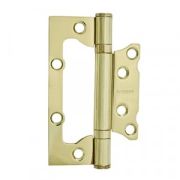 Петля накладная ПНУ без врезки длина 100мм (2 мм) латунь,ВР