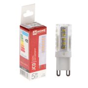 Лампа светодиодная LED-JCD G9, 220V 5W, 4000К (in Home)