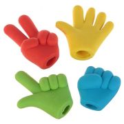 Ластик фигурный набор 4шт  в пакете на зип-молнии, МИКС