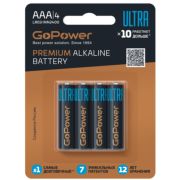 Батарейка ААА LR03 BL*4 GoPwer ULTRA Alkaline