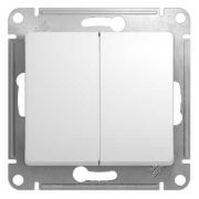 Выключатель 2кл. белый СП, 10А (механизм) GLOSSA