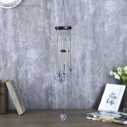 Музыка ветра металл, пластик «Сердечки от сглаза» 5 трубок, глазки 60 см