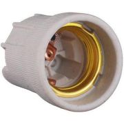 Патрон керамический подвесной Е27, белый