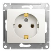 Розетка с/з белый СП, 16А (механизм) GLOSSA