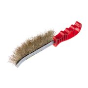 Щетка проволочная, латунированная, пластмассовая рукоятка
