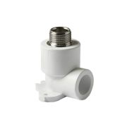 Угольник PP-R с креплением наружная резьба 20 мм х1/2