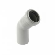 Отвод 40мм 45* для внутренней канализации