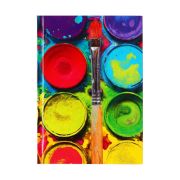 Колледж-тетрадь в тв. обложке 7БЦ, А5, 64-80 л, Яркие цвета,в клетку, глянц лам