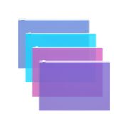 Зип-пакет пластиковый, A4, ассорти