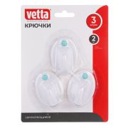 Крючки самоклеящиеся на блистере, VETTA,3шт, WF-250