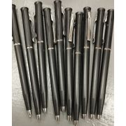 Ручка шариковая поворотная, 0.5 мм, под логотип, стержень синий, чёрный корпус