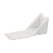 Полкодержатель пластмассовый (белый) №10 (уголок)