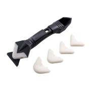 Шпатель-скребок 3 в 1 для удаления/выравнивания герметика, 5 насадок, (шт.)