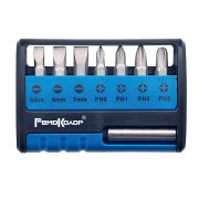 Набор Бит с адаптером, CrV, пласт. бокс,8 предметов,(шт)