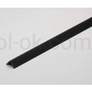 Уголок ПВХ 10 х10  2,7 м черный (50)