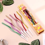 Свечи для торта  «Серпантин» 6  шт, 12 см, коктейльные, разноцв.